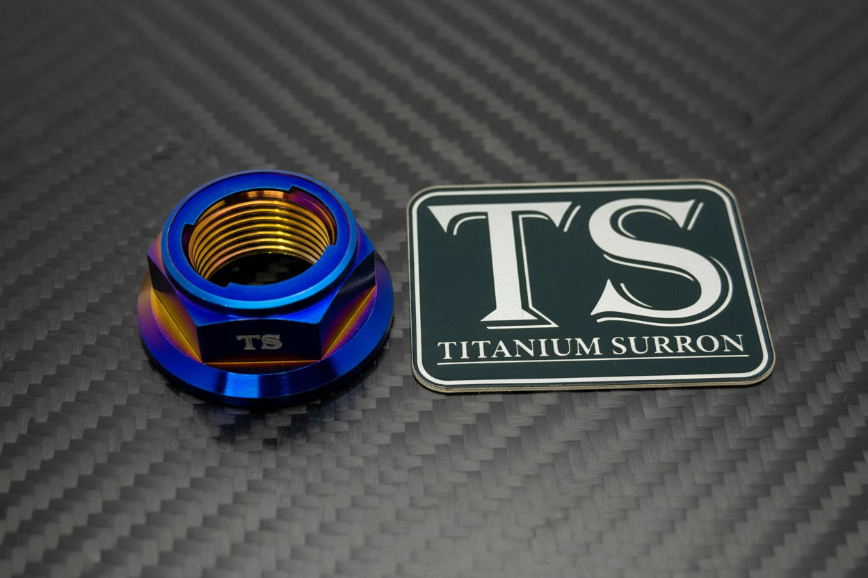 M20 Titanium Grade 5 6AL-4V DIN 6923 Locking Flange (36mm) Nut (Aerospace Grade)