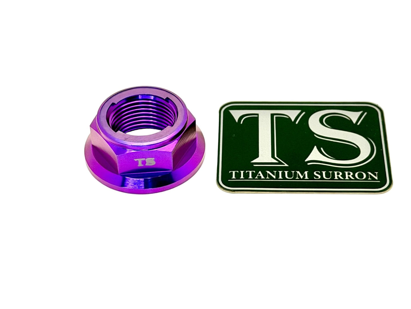 M20 Titanium Grade 5 6AL-4V DIN 6923 Locking Flange (36mm) Nut (Aerospace Grade)