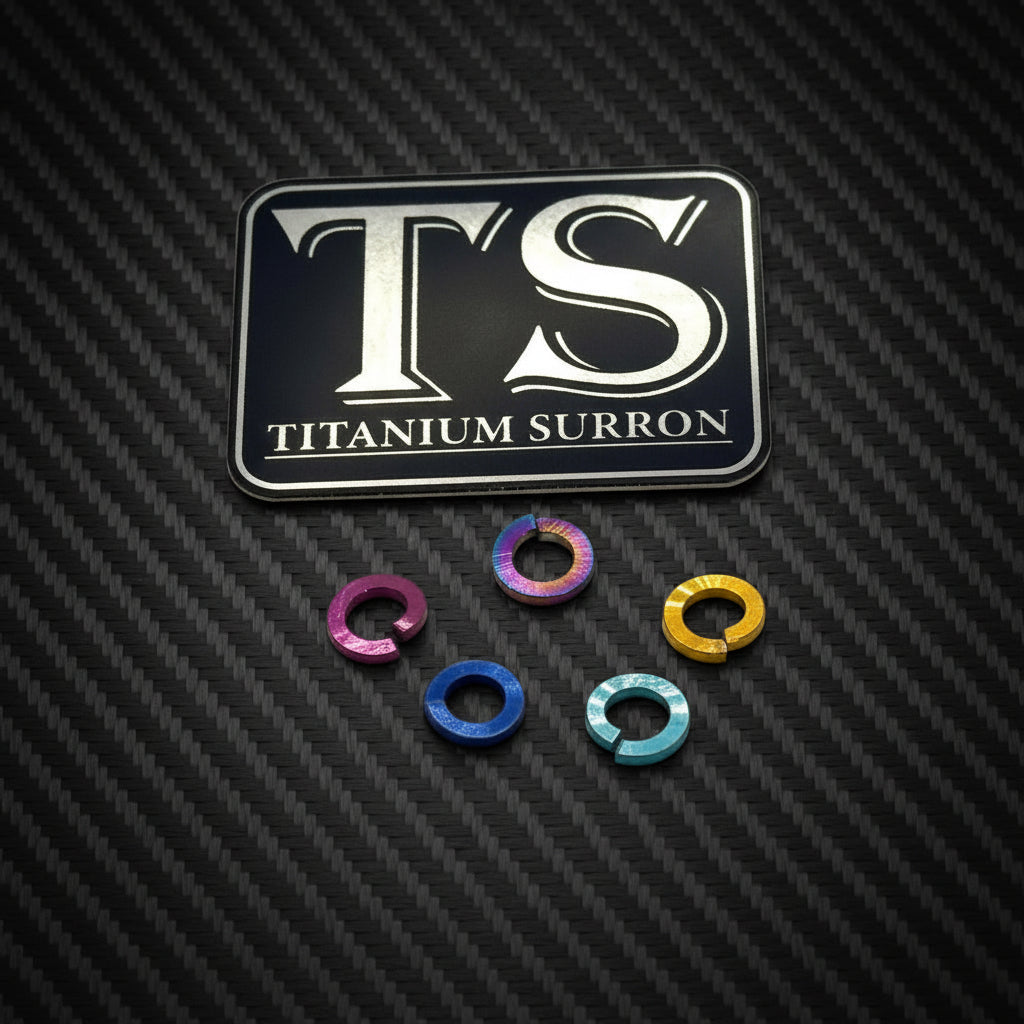 M5 Titanium Grade 5 6AL-4V DIN 127 Lock Washer (Aerospace Grade)