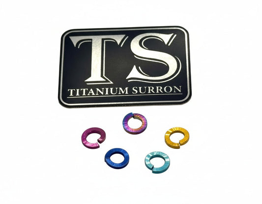 M5 Titanium Grade 5 6AL-4V DIN 127 Lock Washer (Aerospace Grade)