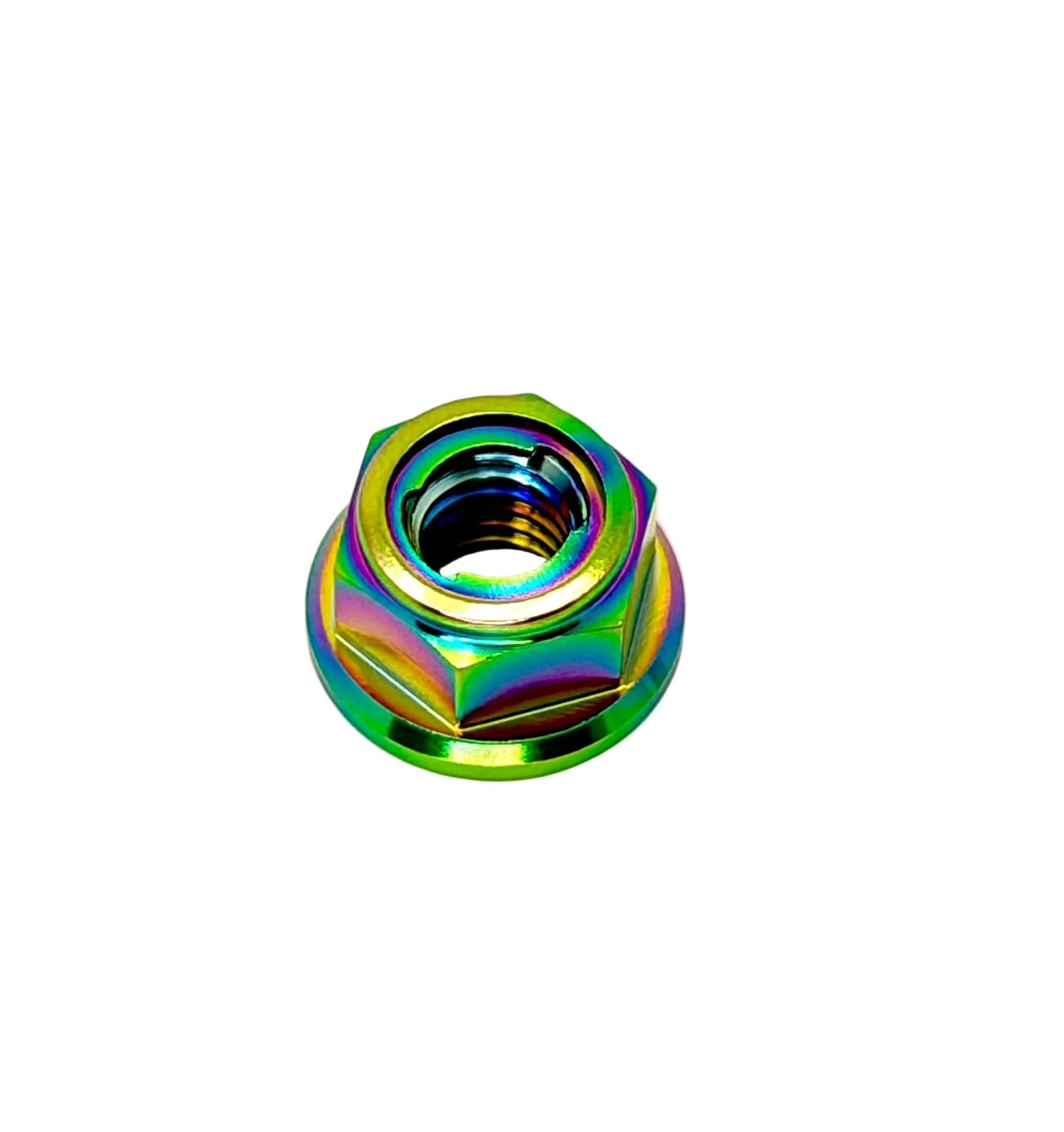 M6 Titanium Grade 5 6AL-4V DIN 6923 Locking Flange Nut (Aerospace Grade)