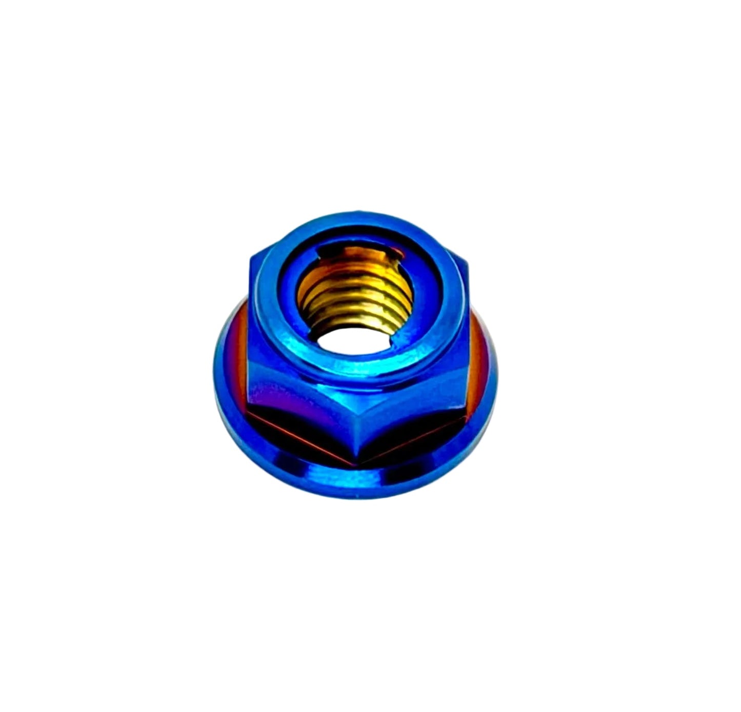 M6 Titanium Grade 5 6AL-4V DIN 6923 Locking Flange Nut (Aerospace Grade)