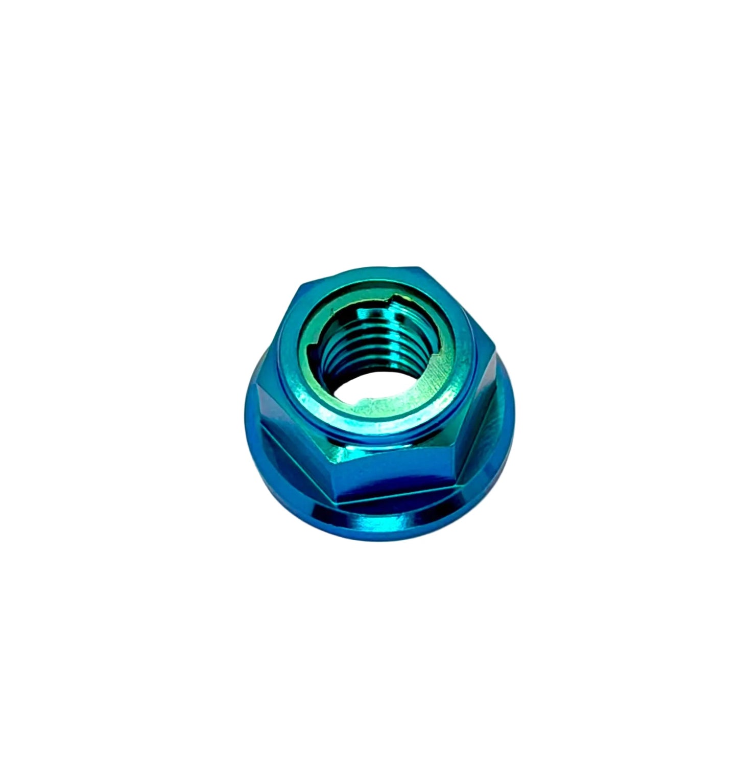 M6 Titanium Grade 5 6AL-4V DIN 6923 Locking Flange Nut (Aerospace Grade)