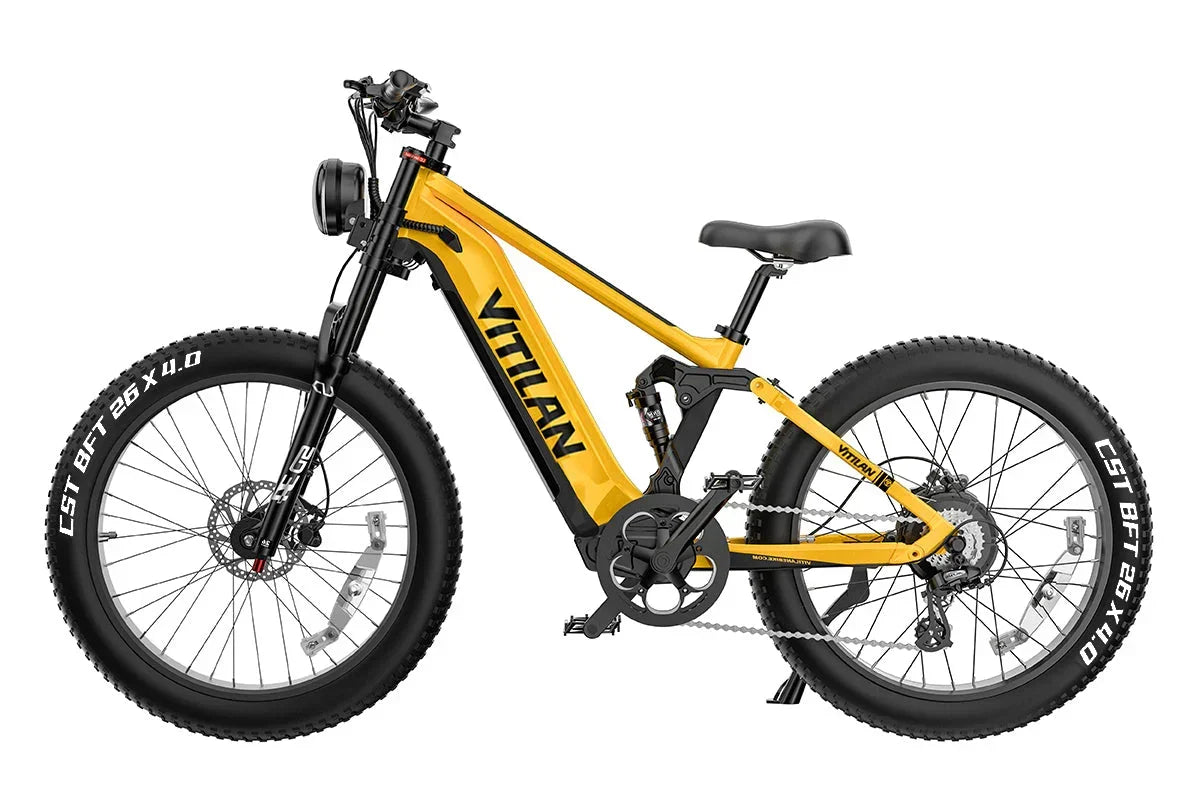 Vitilan T7PRO Full Suspension Mountain E-bike