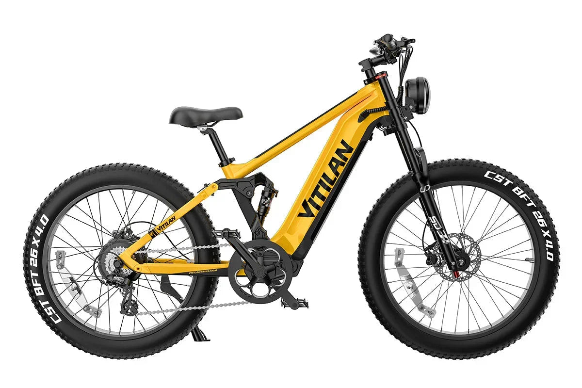 Vitilan T7PRO Full Suspension Mountain E-bike