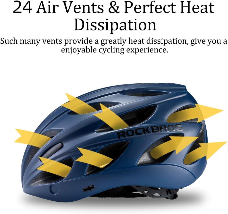 ROCKBROS Lightweight Cycling Helmet with Removable Goggles Sun Visor