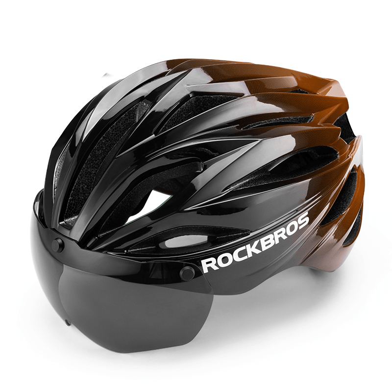 ROCKBROS Trail Helmet with Magnetic Goggles, Ionic+? Technology, and Adjustable Fit