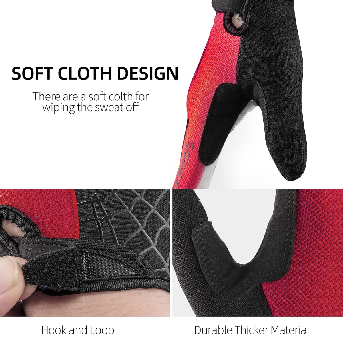 ROCKBROS Windproof Touch Screen Riding MTB Bike Gloves