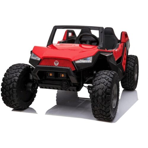 Red 24V Kids Ride-On Car 4×4 UTV Buggy with Remote Control and Bluetooth Connectivity