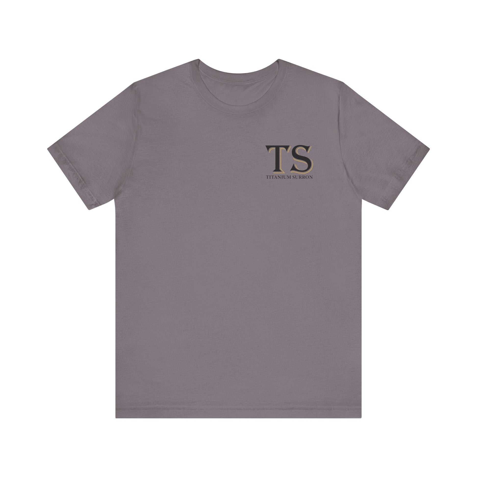 Stylish Titanium Series Unisex Short Sleeve Tee - Minimalist Design