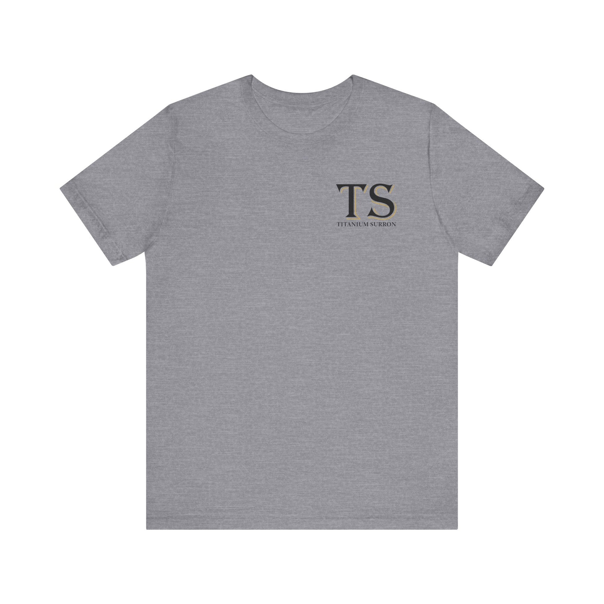 Stylish Titanium Series Unisex Short Sleeve Tee - Minimalist Design