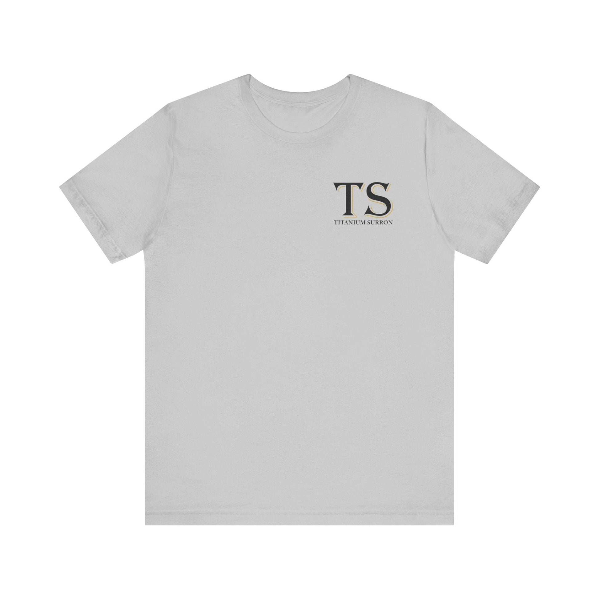 Stylish Titanium Series Unisex Short Sleeve Tee - Minimalist Design