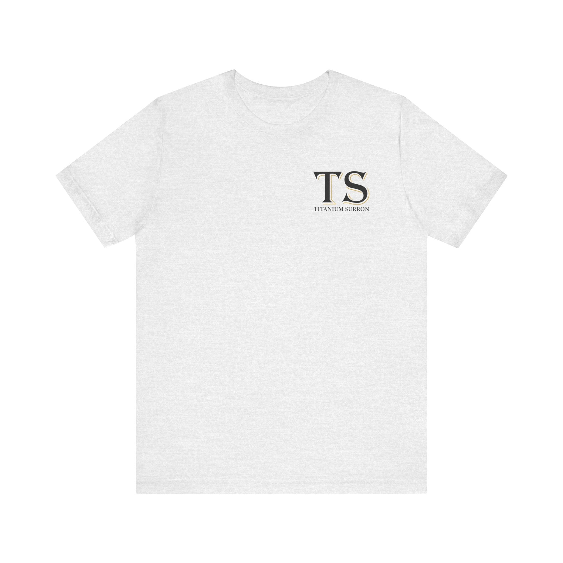 Stylish Titanium Series Unisex Short Sleeve Tee - Minimalist Design