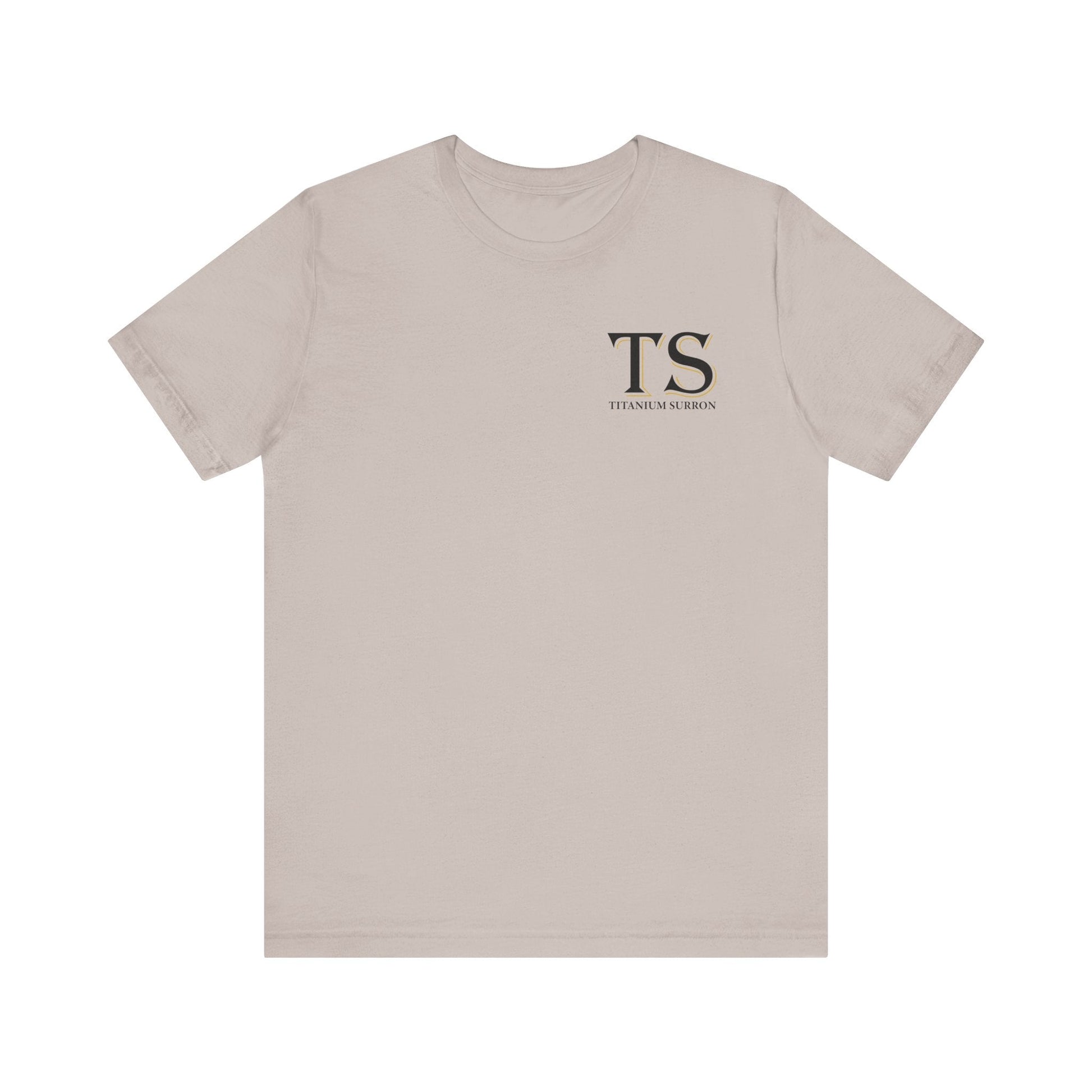 Stylish Titanium Series Unisex Short Sleeve Tee - Minimalist Design