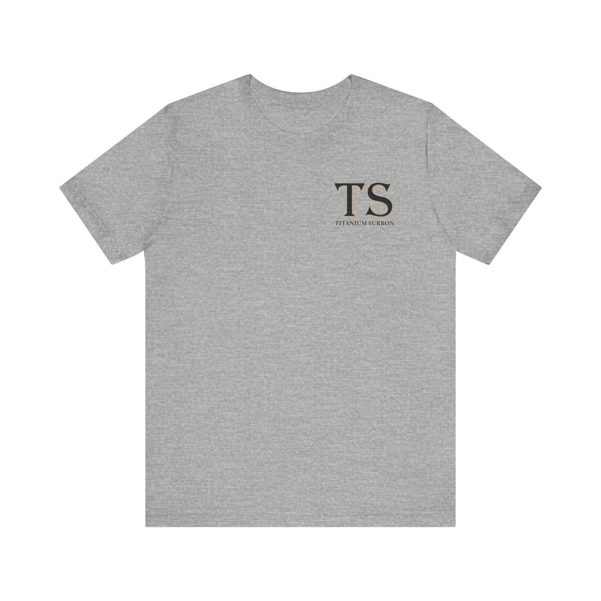 Stylish Titanium Series Unisex Short Sleeve Tee - Minimalist Design