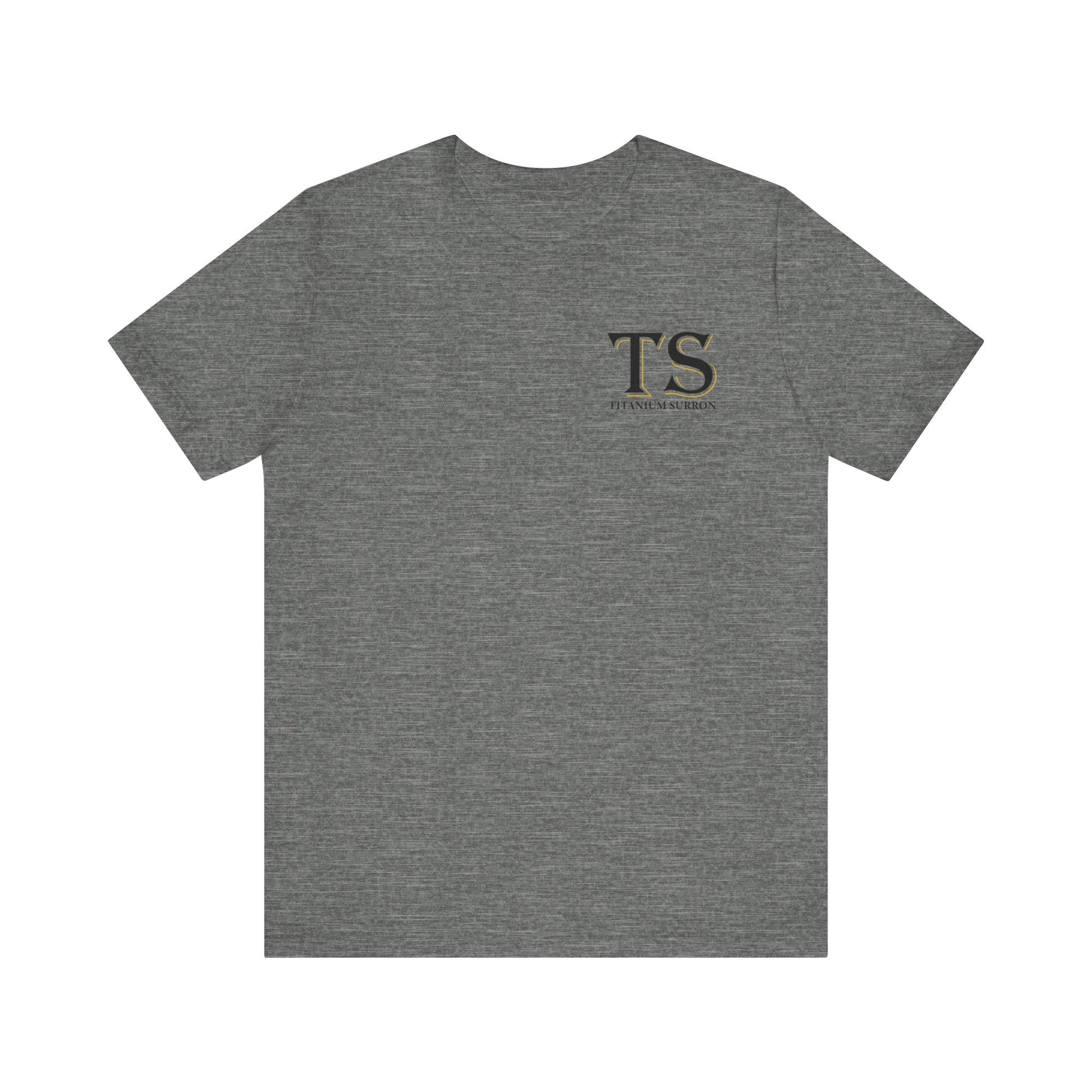 Stylish Titanium Series Unisex Short Sleeve Tee - Minimalist Design
