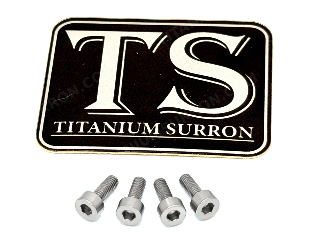 Titanium Baja Designs Squadron & S2 Headlight Cover Plate Bolts - Silver