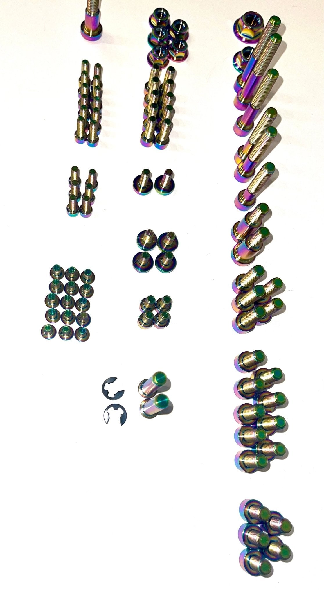 Rainbow Full Body Bolt Kits for the Surron light Bee and Segway X160 and X260