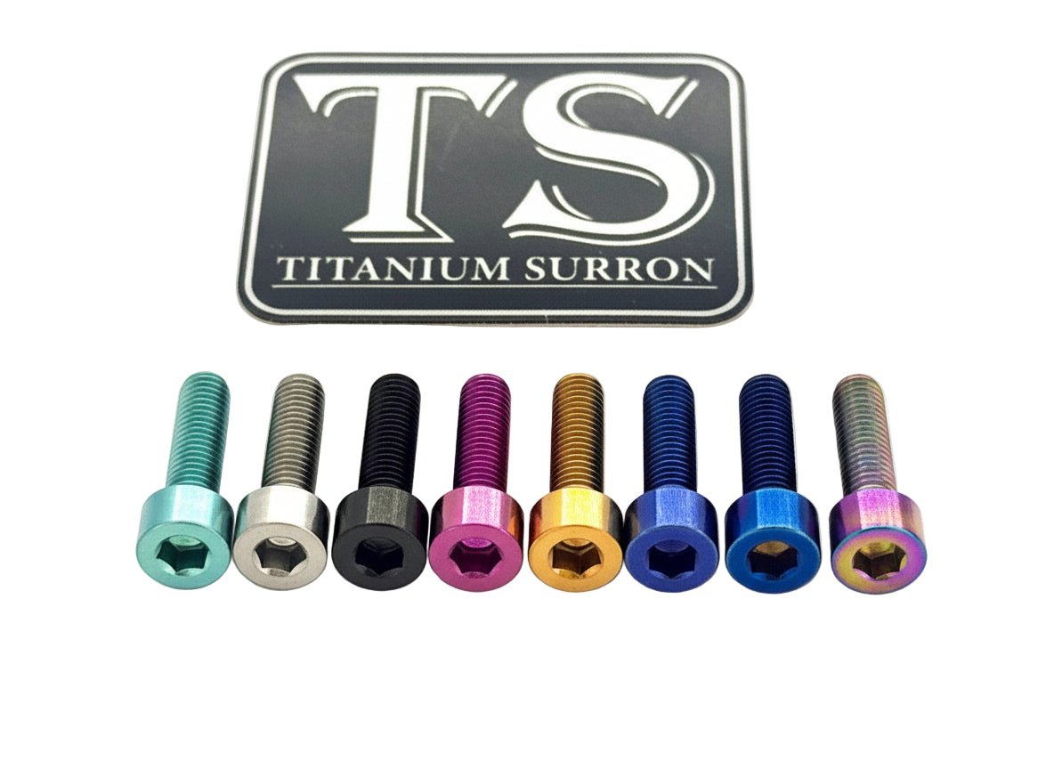 Titanium Hardware (Individual M4 and M5 Bolts, Nuts, and Washers)