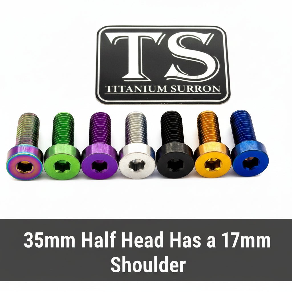 Titanium Hardware (Individual M8 Bolts, M8 Nuts, M8 Washers)