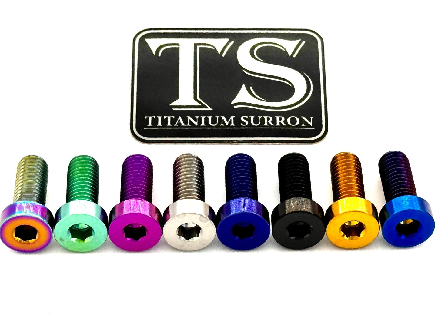 Titanium Hardware half-head (Individual M8 Bolts, Nuts, Washers)