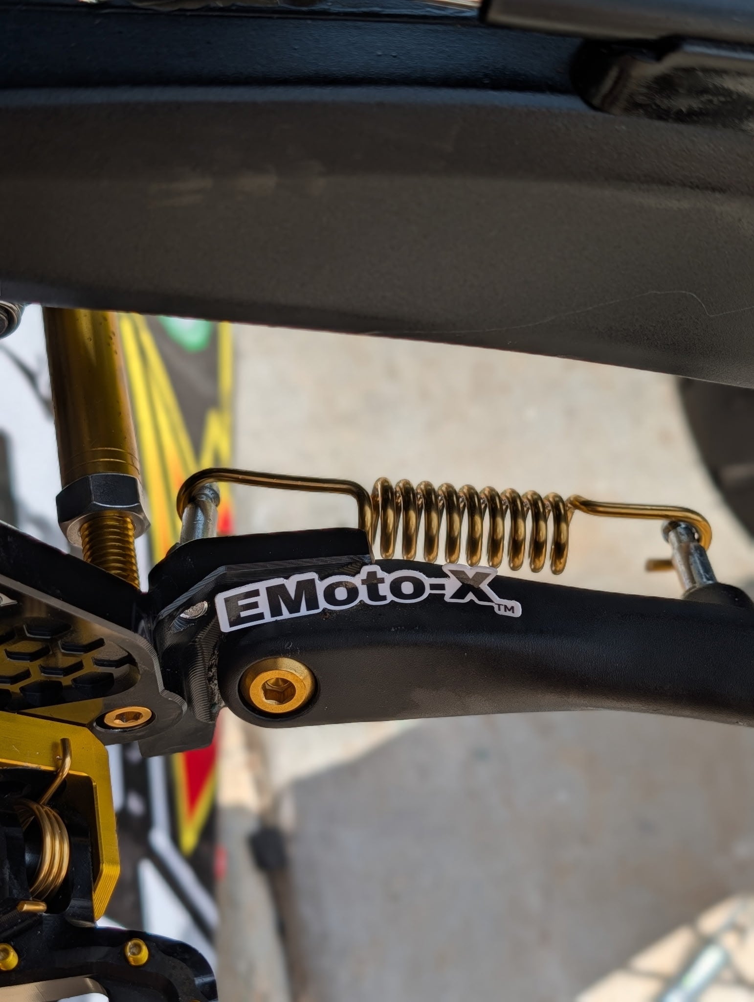 Titanium Kickstand Spring for E - moto
