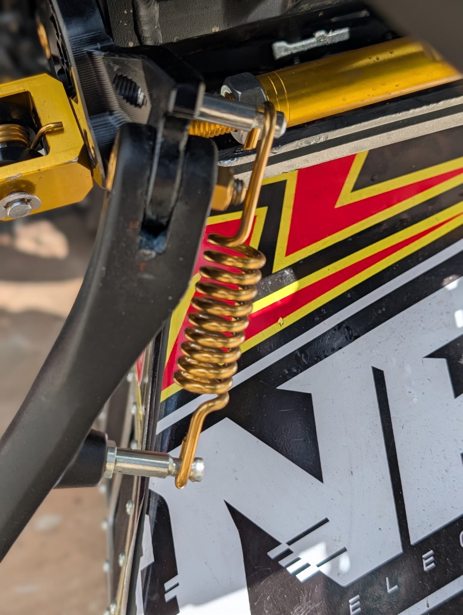 Titanium Kickstand Spring for E - moto