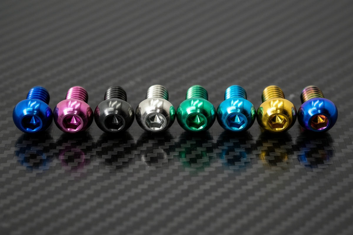 Titanium M6x1.0x10mm Button Head Bolt (Aerospace Grade)