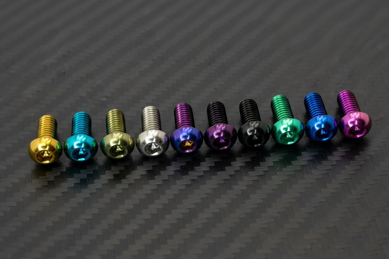Titanium M6x1.0x14mm Button Head Bolt (Aerospace Grade)