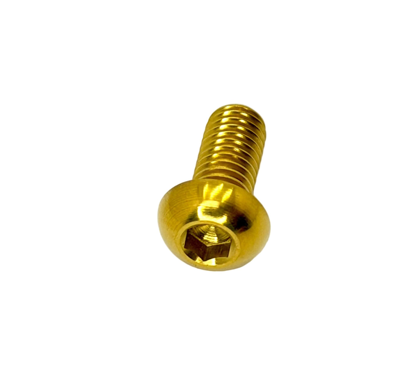 Titanium M6x1.0x14mm Button Head Bolt (Aerospace Grade)