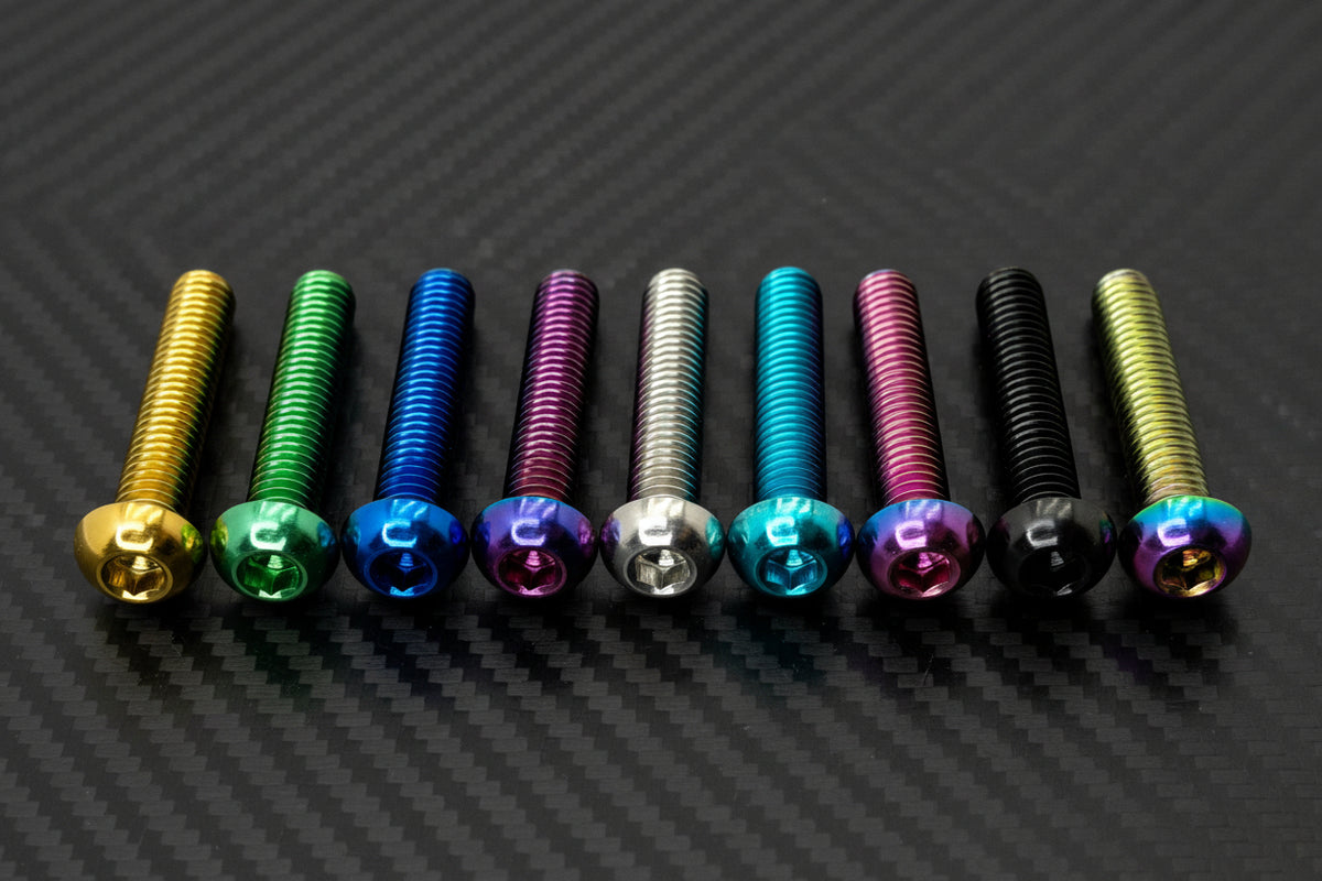Titanium M6x1.0x30mm Button Head Bolt (Aerospace Grade)