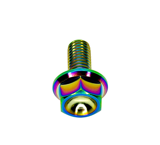 Titanium M8x1.25x18mm Hex Flange Bolt (Aerospace Grade)