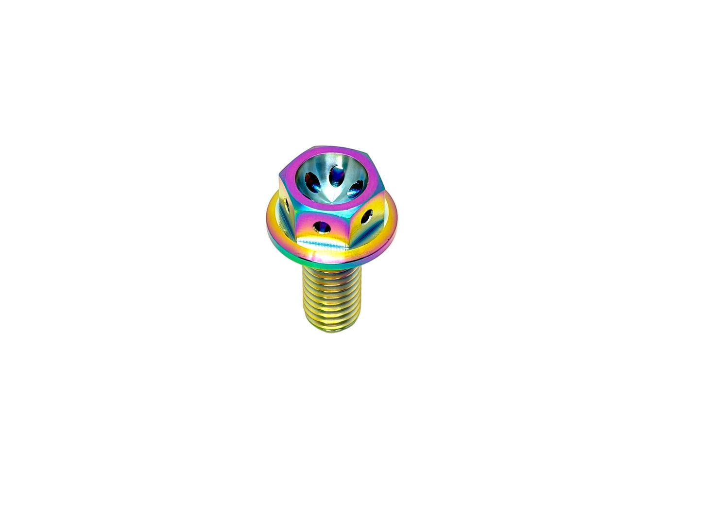 Titanium M8x1.25x18mm Hex Flange Bolt (Aerospace Grade)