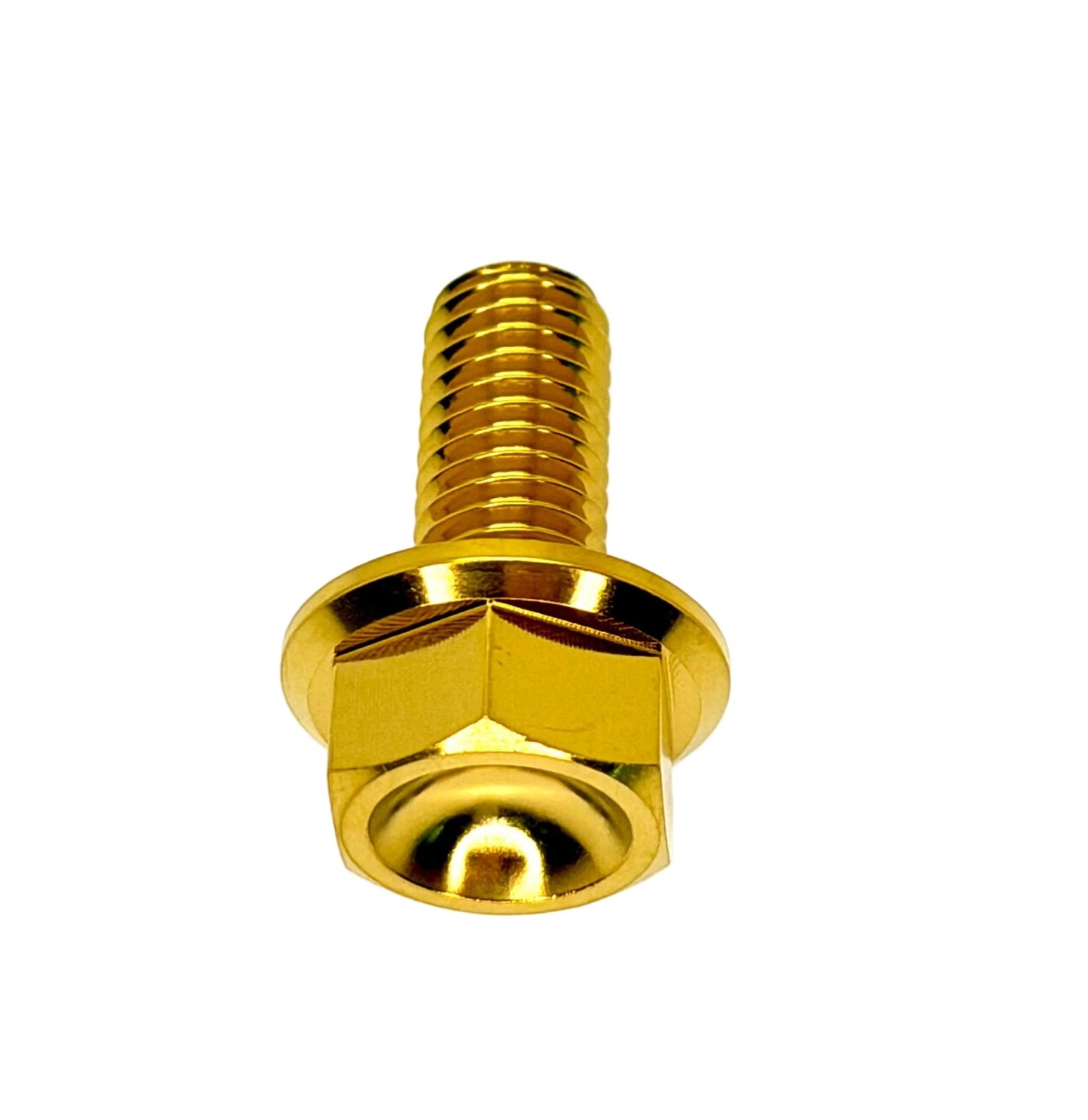 Titanium M8x1.25x18mm Hex Flange Bolt (Aerospace Grade)
