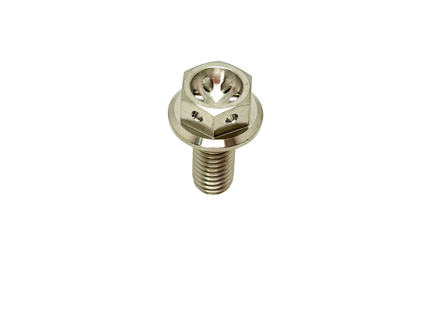 Titanium M8x1.25x18mm Hex Flange Bolt (Aerospace Grade)