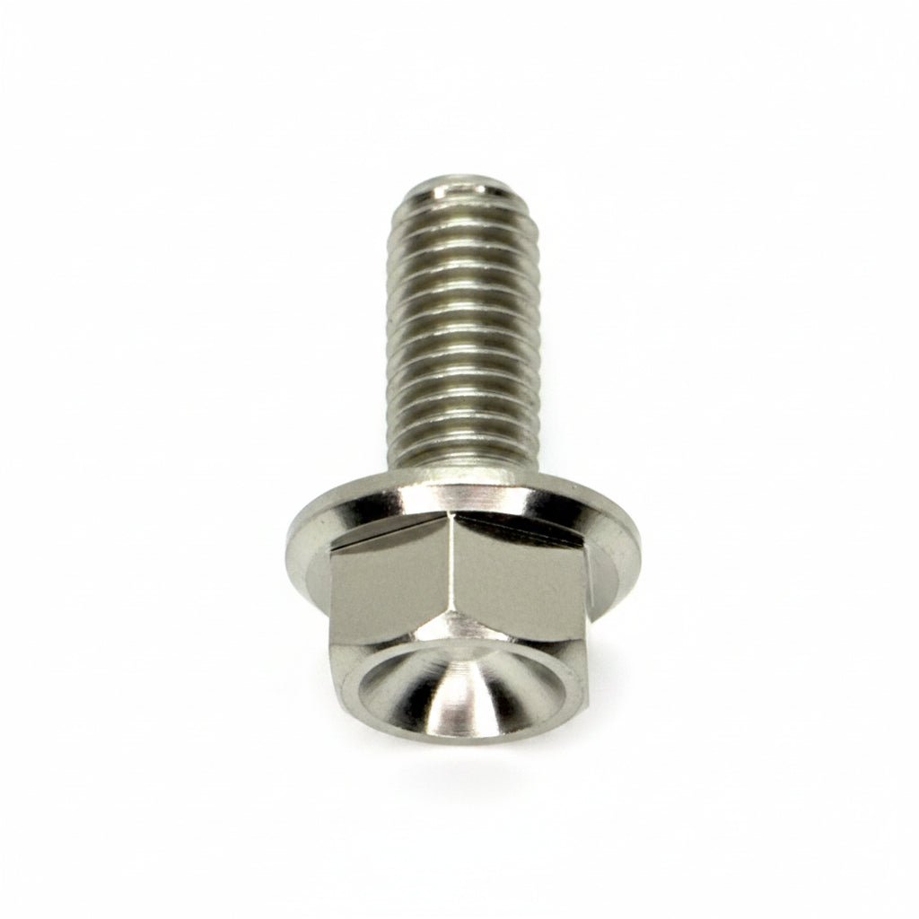 Titanium M8x1.25x20mm Hex Flange Bolt (Aerospace Grade)