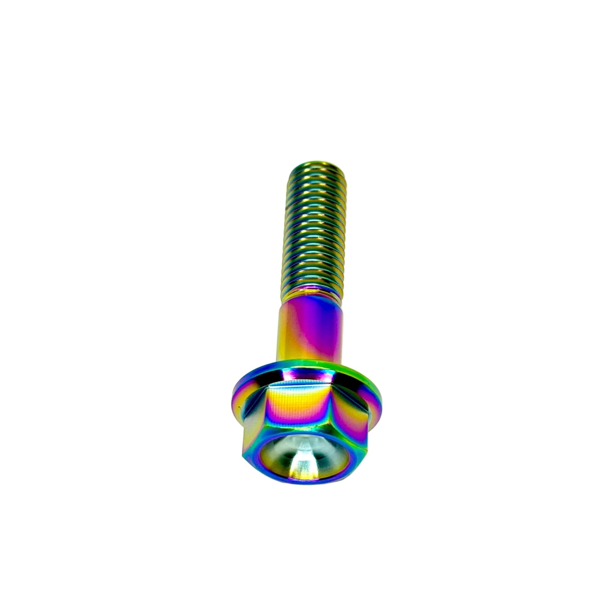 Titanium M8x1.25x35mm Hex Flange Bolt (Aerospace Grade)