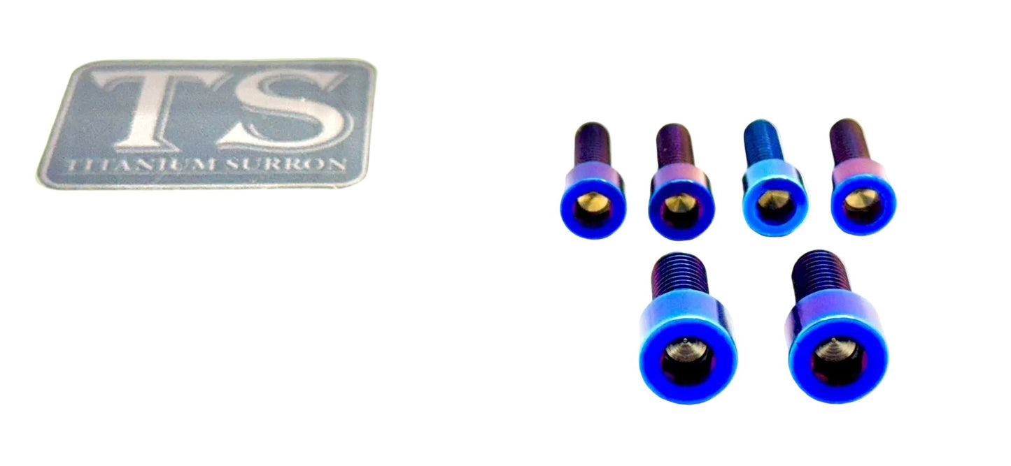 Titanium Stem/ Handlebar Mount Bolts - E - moto