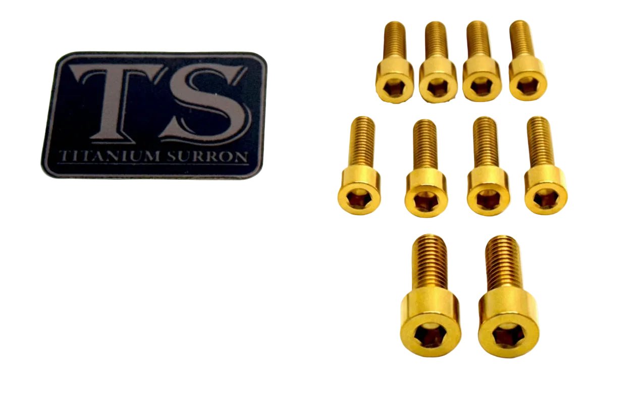 Titanium Stem/ Handlebar Mount Bolts - E - moto