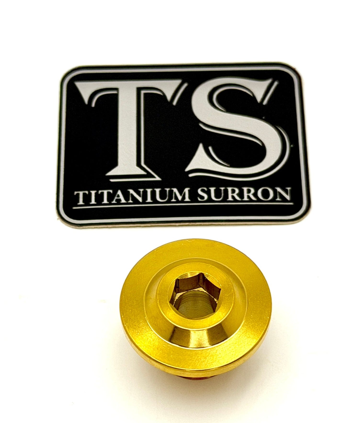 Titanium Surron Ultra Bee OEM KKE Fork Axle End - Bolt