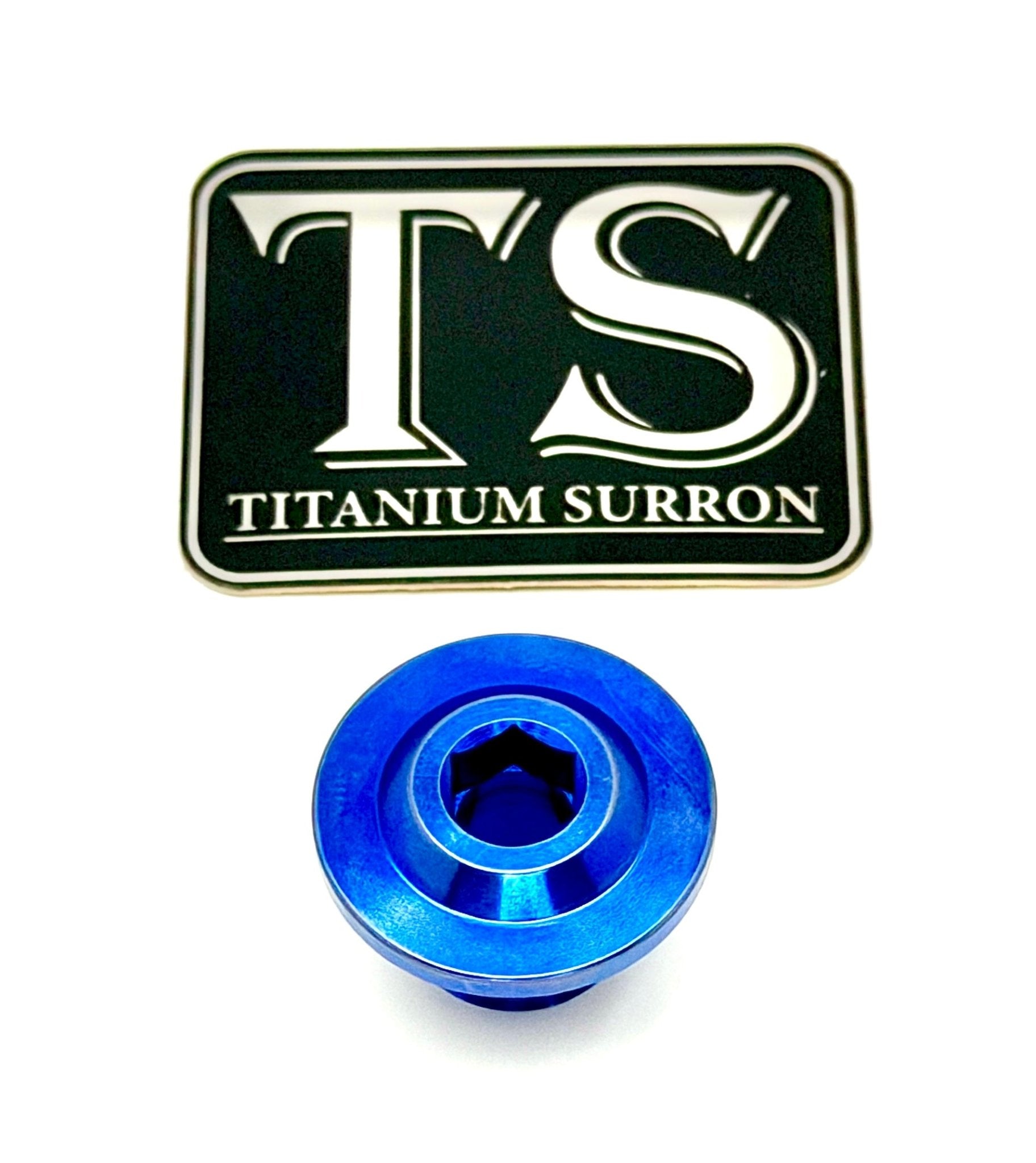 Titanium Surron Ultra Bee OEM KKE Fork Axle End - Bolt