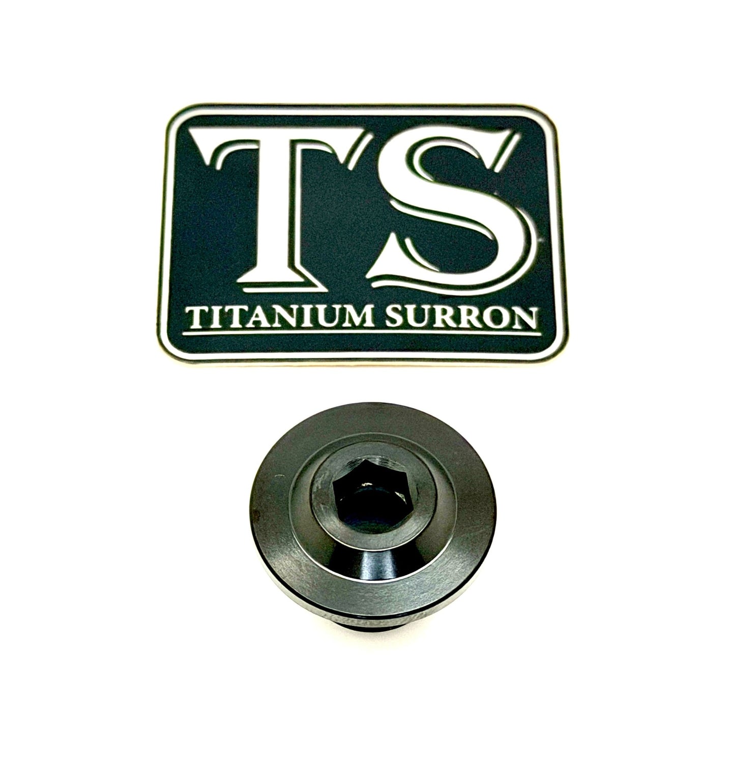 Titanium Surron Ultra Bee OEM KKE Fork Axle End - Bolt