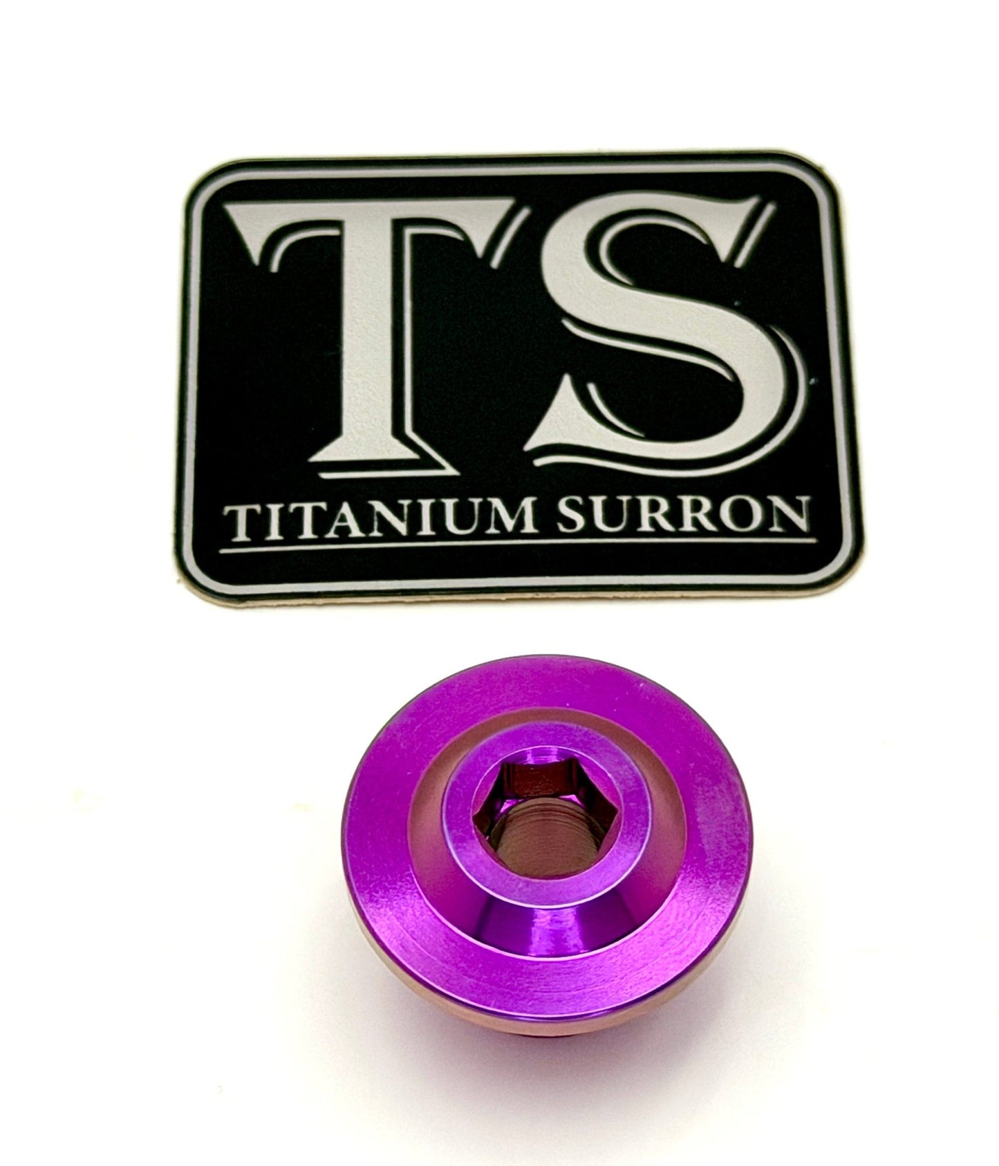 Titanium Surron Ultra Bee OEM KKE Fork Axle End - Bolt