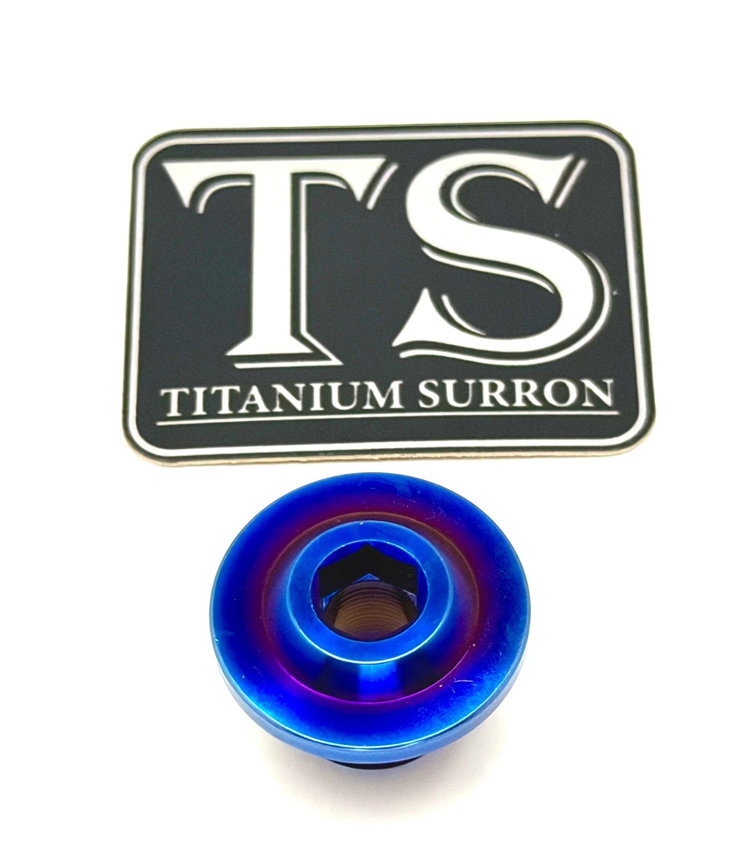 Titanium Surron Ultra Bee OEM KKE Fork Axle End - Bolt