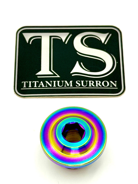 Titanium Surron Ultra Bee OEM KKE Fork Axle End - Bolt