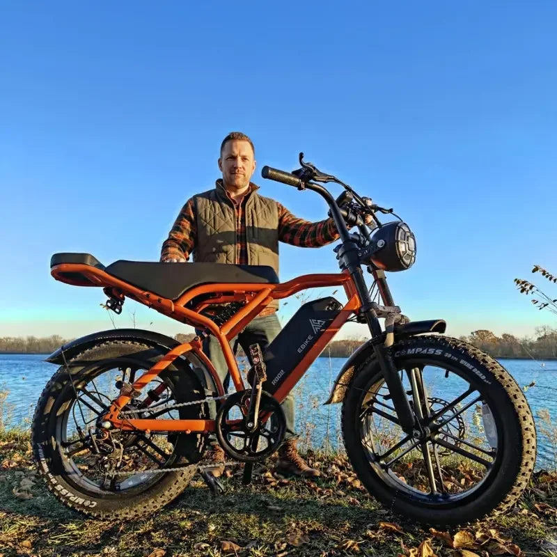 TST R002 20'' 1500W Full Suspension Moped-style Electric Bike