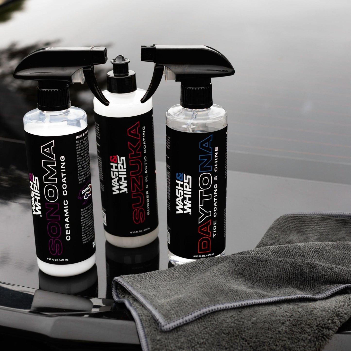 WASH&WHIPS 3 - Step Car Care System