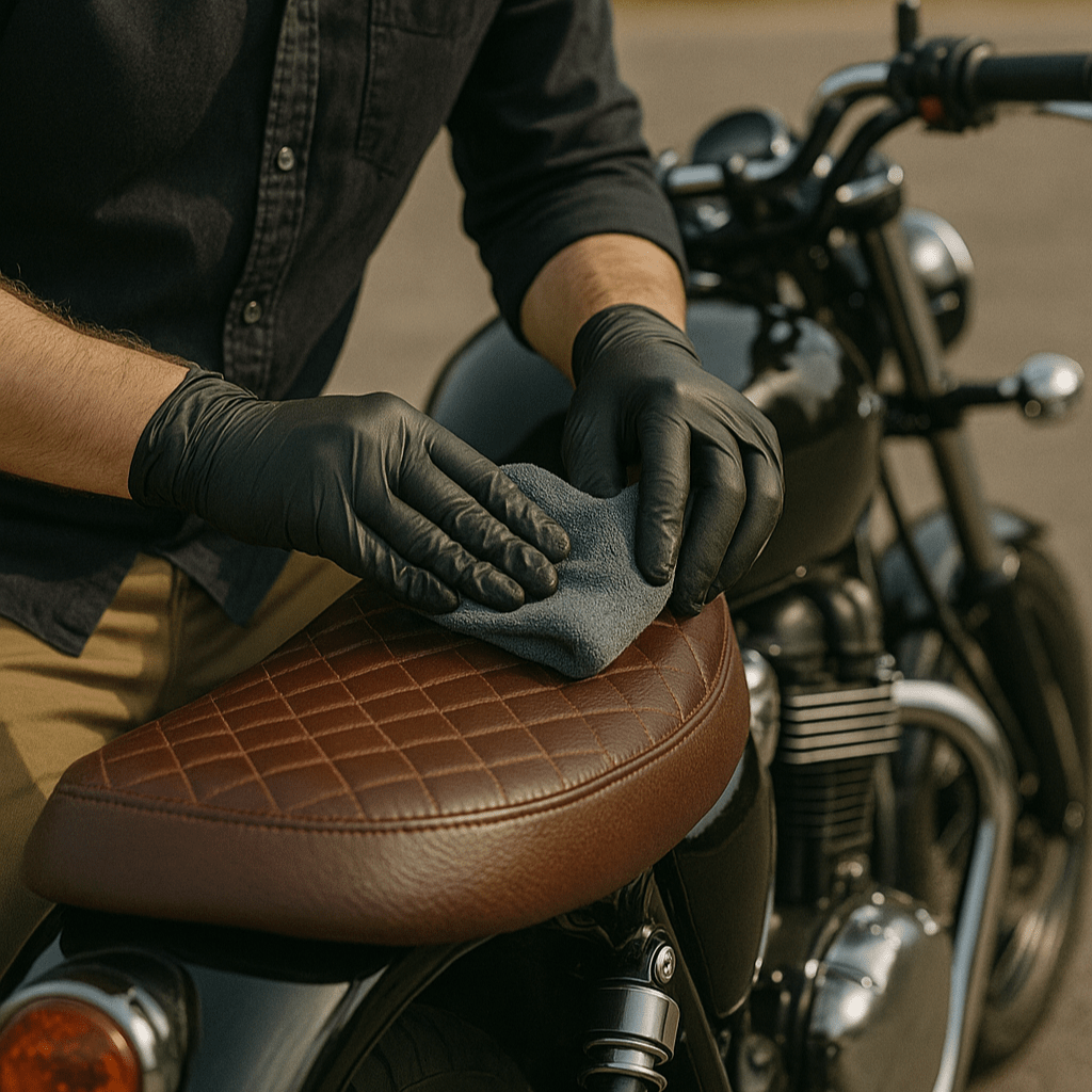 WASH&WHIPS MotoPro Motorcycle Detailing Kit - Bug Remover, Leather Care, Ceramic Spray