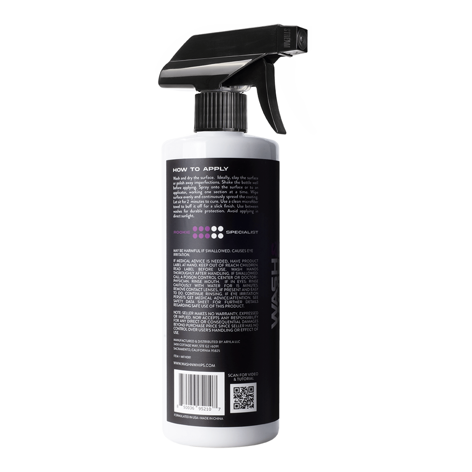 WASH&WHIPS Sonoma Ceramic Finishing Coating Spray - 9H