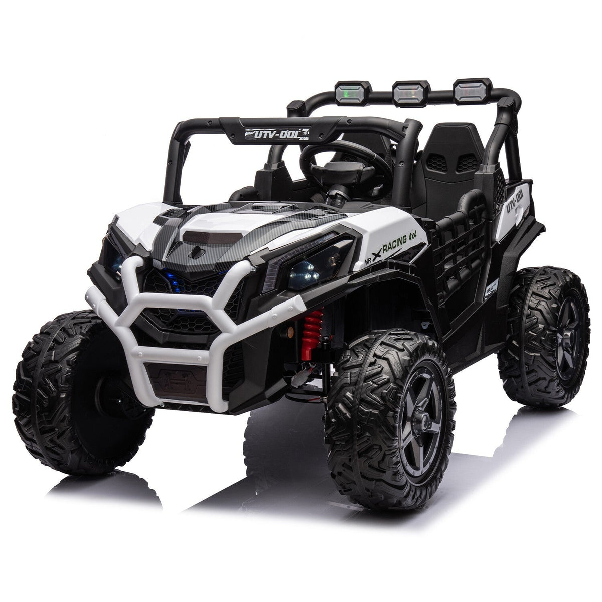 Electric Kids Ride-On 4WD/2WD UTV Truck with 24V Power, Bluetooth, and Music Features